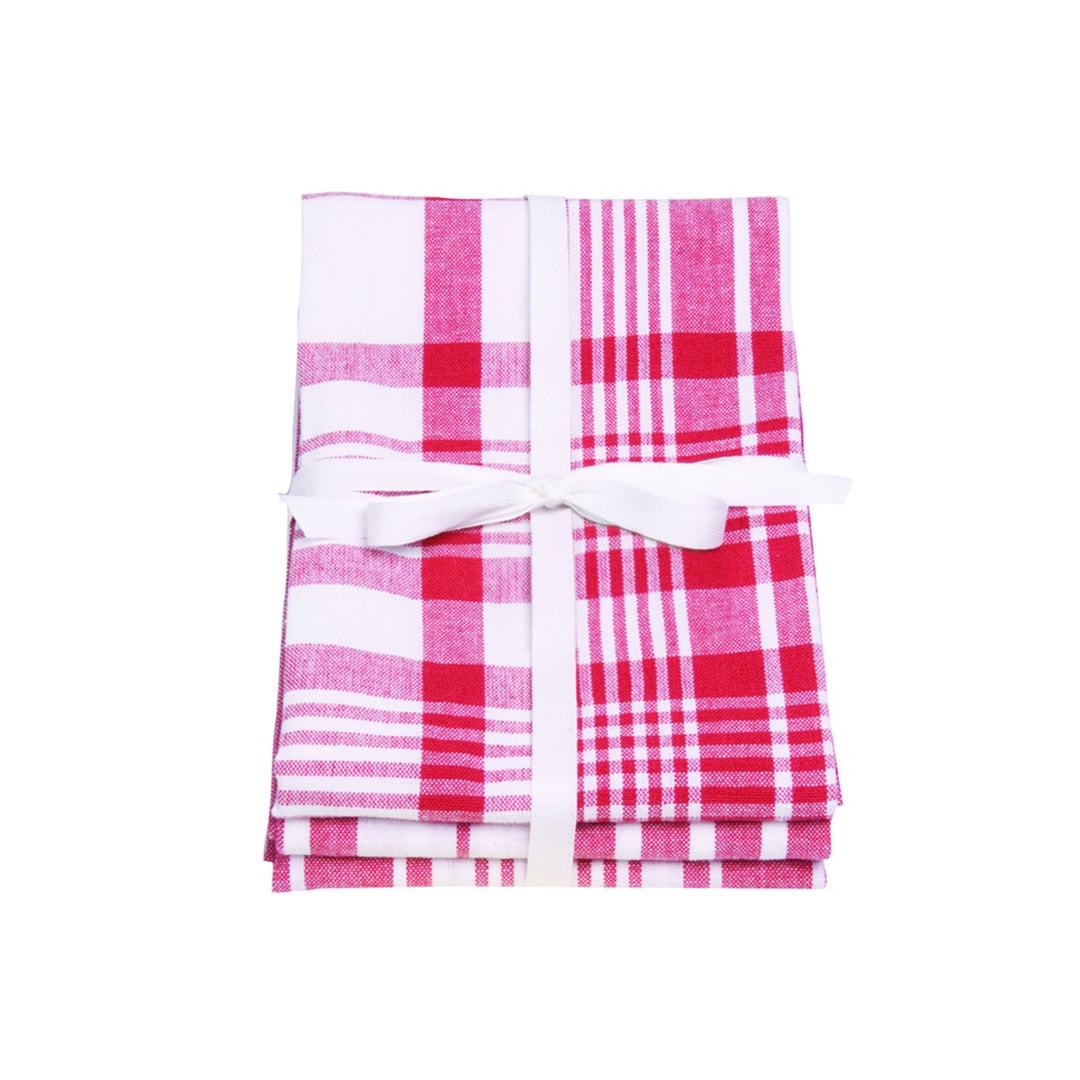 Dexam Love Colour Scarlet Extra Large Tea Towels - Set of 3