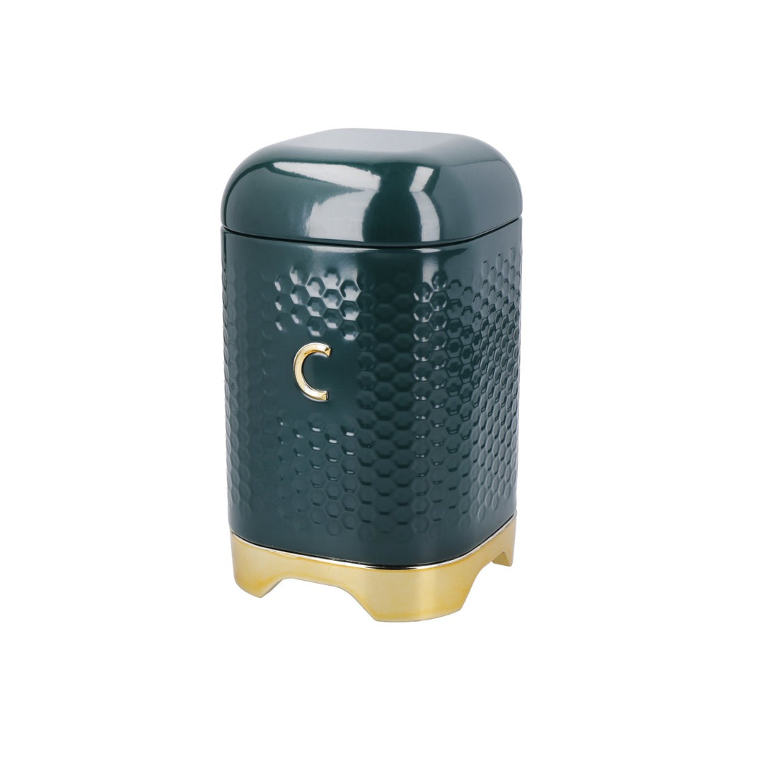 Lovello Green Coffee Canister