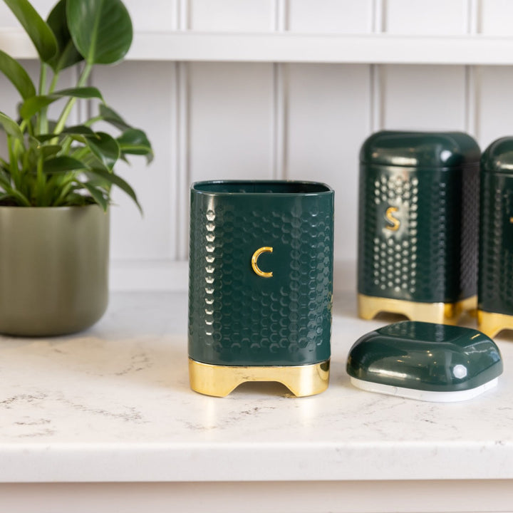Lovello Green Coffee Canister