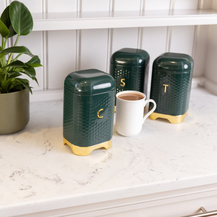 Lovello Green Coffee Canister