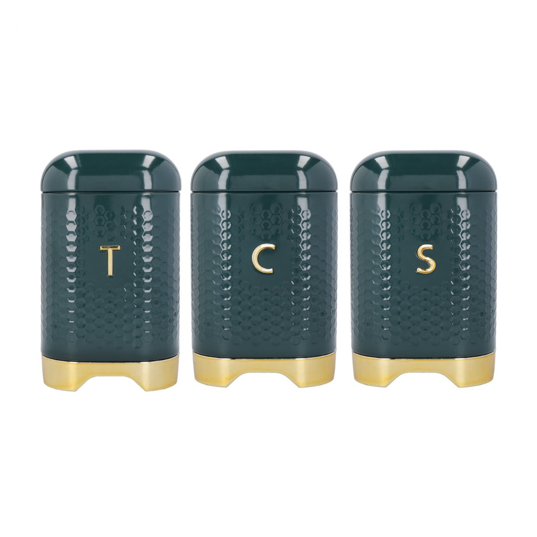 Lovello Green Tea, Coffee & Sugar Canister Set