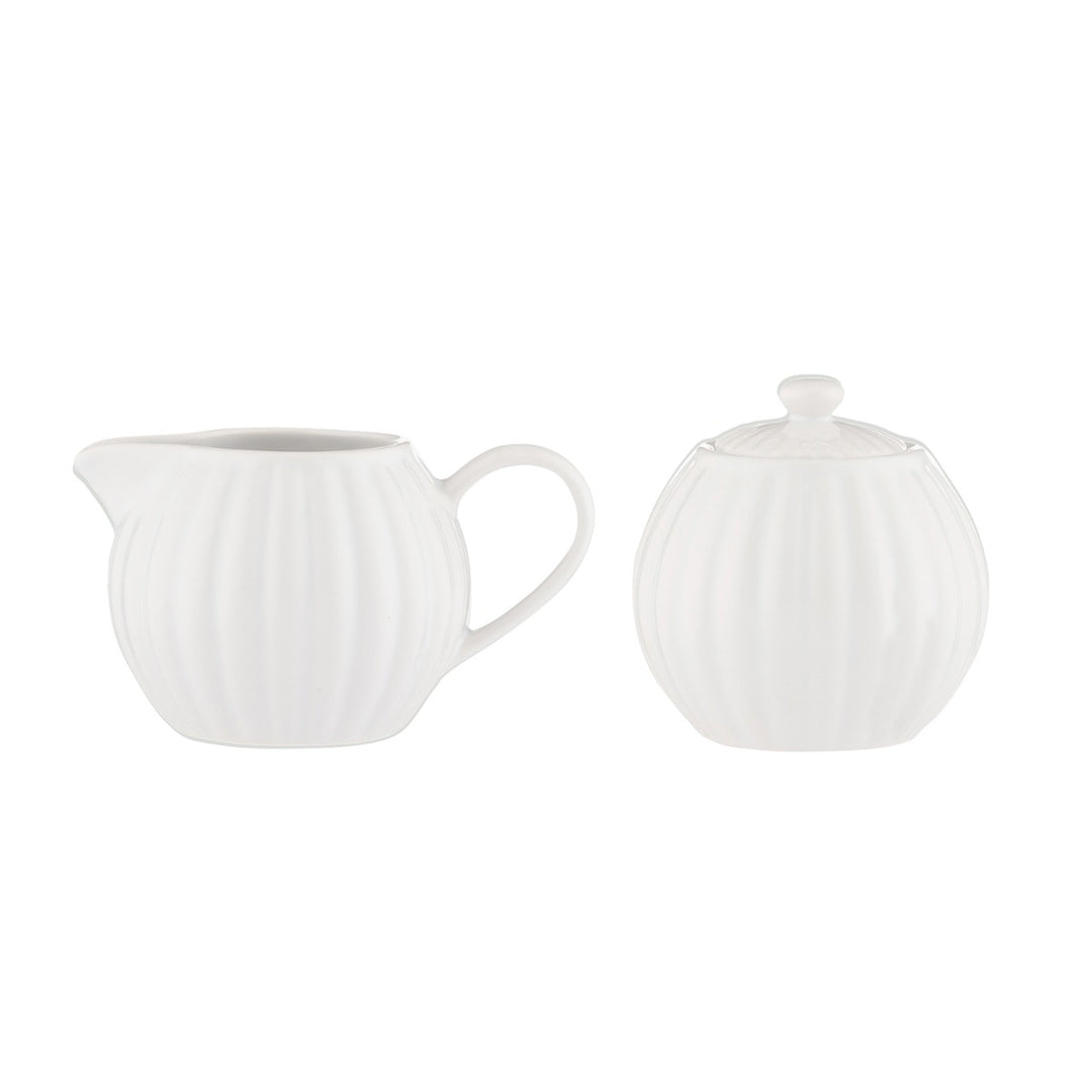 Price & Kensington Luxe White Milk Jug & Sugar Bowl Set