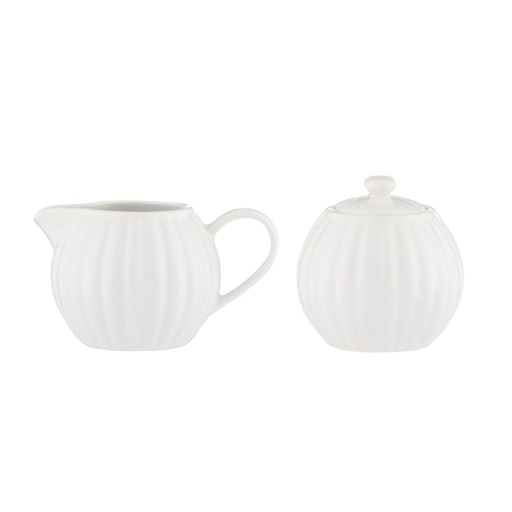 Price & Kensington Luxe White Milk Jug & Sugar Bowl Set