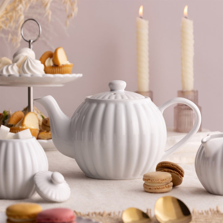 Price & Kensington Luxe White Teapot - 6 Cup