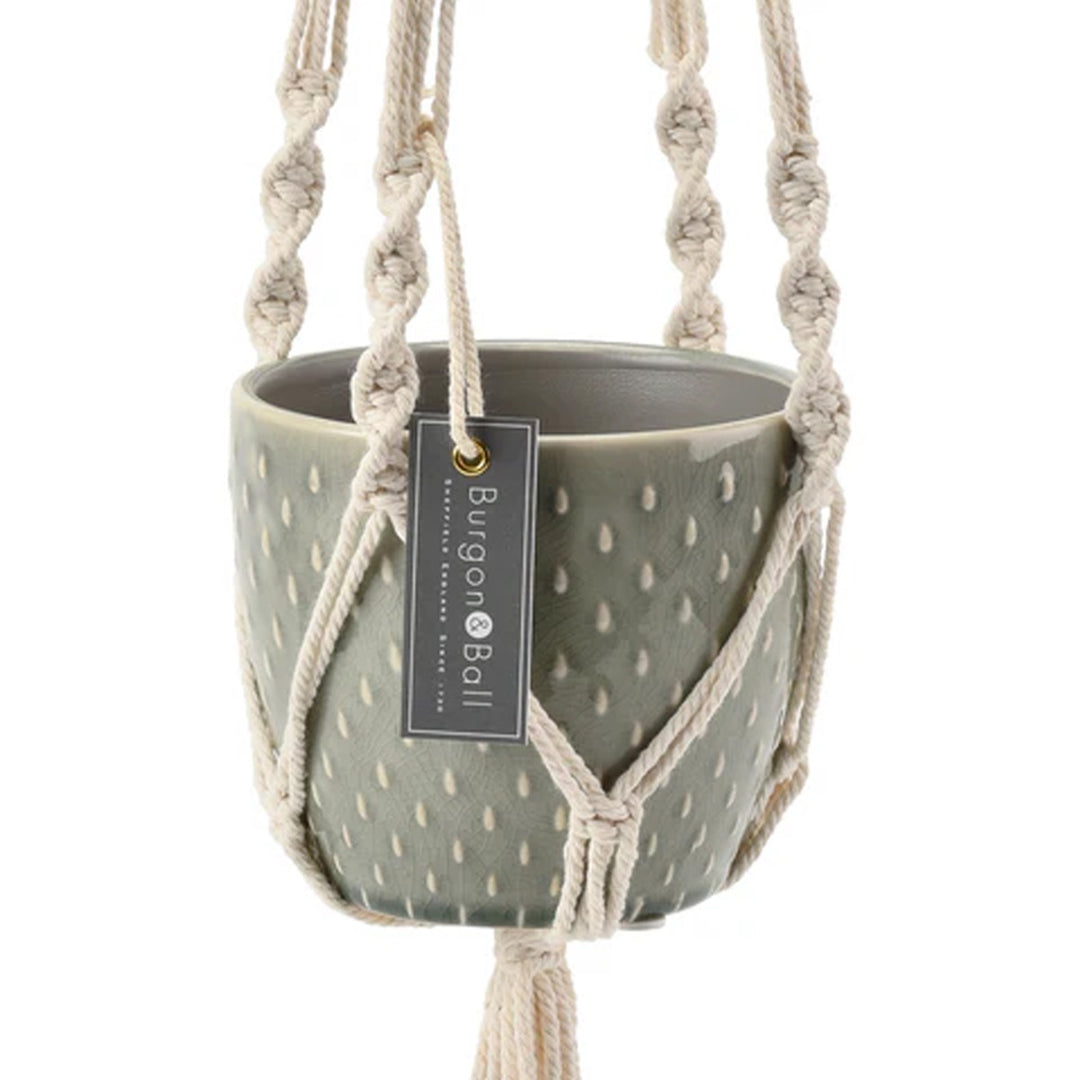 Burgon & Ball Macramé Hanging Pot
