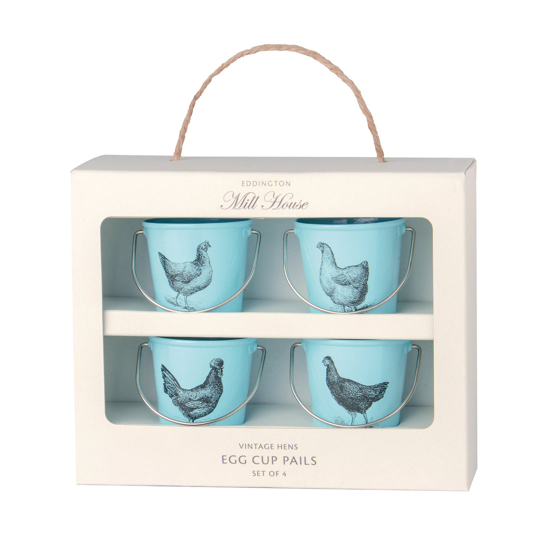 Eddingtons Blue Vintage Hens Egg Cup Set