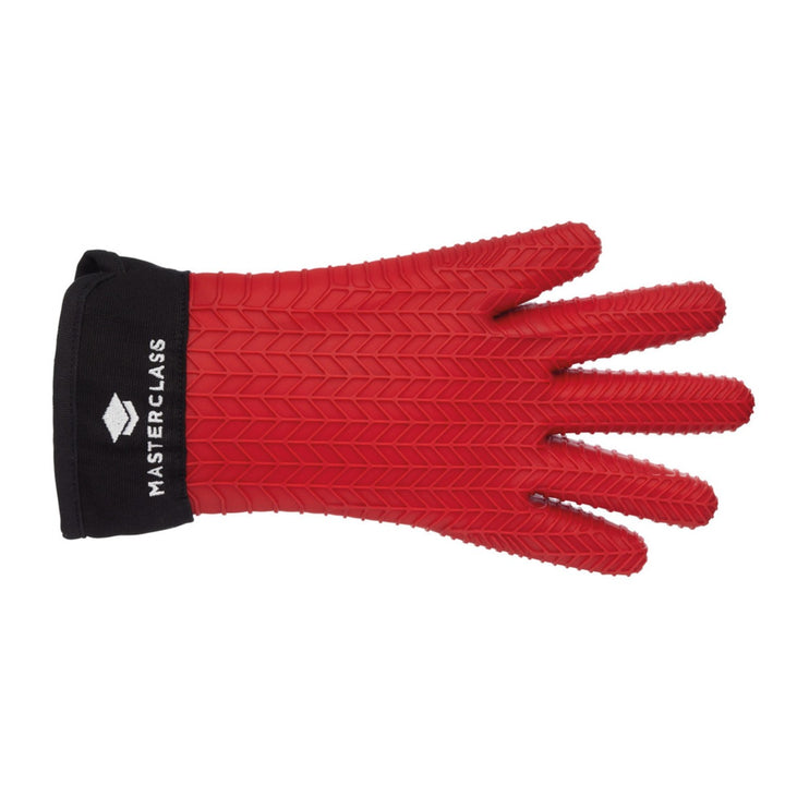 MasterClass Silicone Fleece Lined Oven Glove - Red