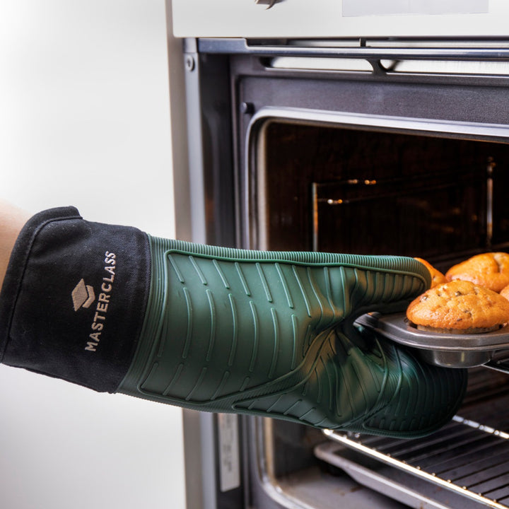 MasterClass Silicone Oven Gauntlet - Green