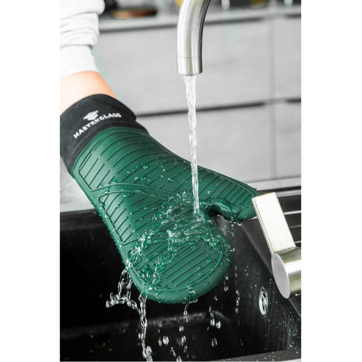 MasterClass Silicone Oven Gauntlet - Green