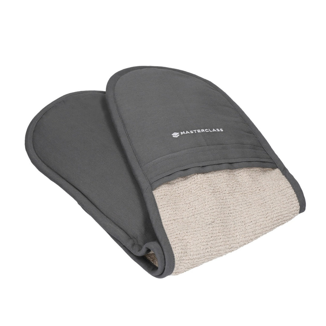MasterClass Deluxe Professional Double Oven Glove - Grey