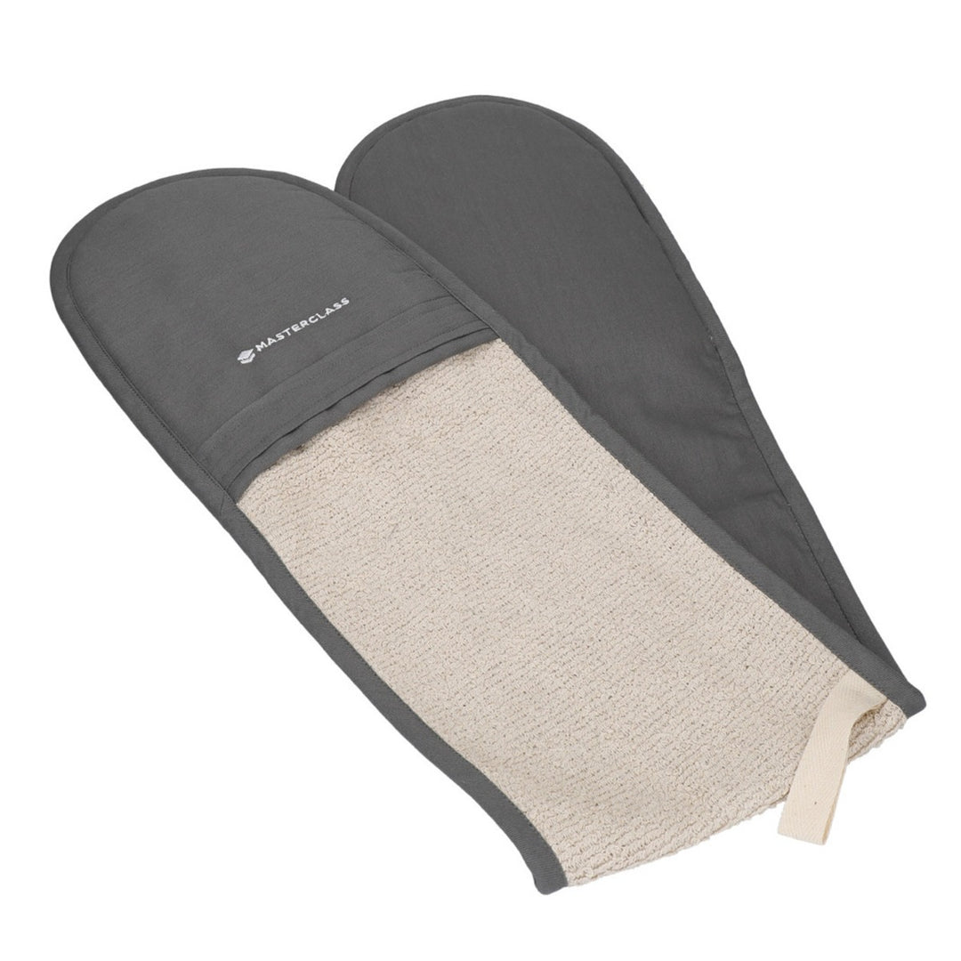 MasterClass Deluxe Professional Double Oven Glove - Grey