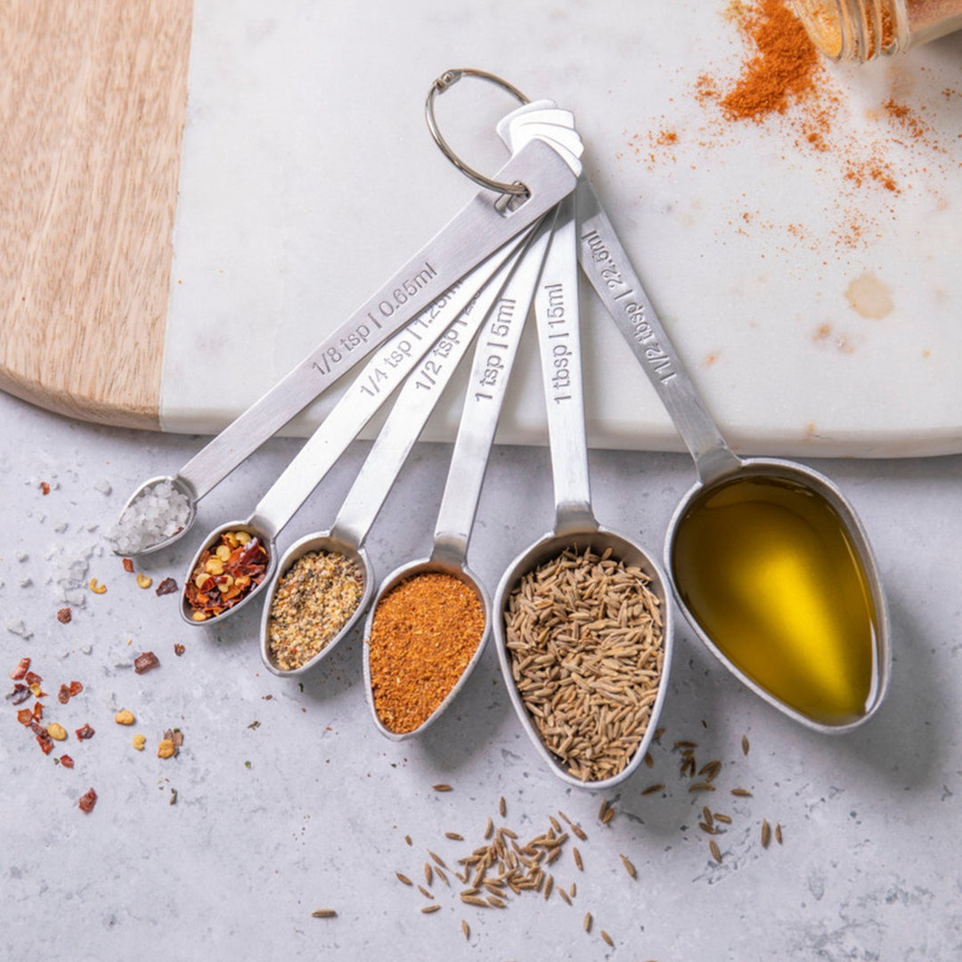 MasterClass Stainless Steel Oval Measuring Spoons