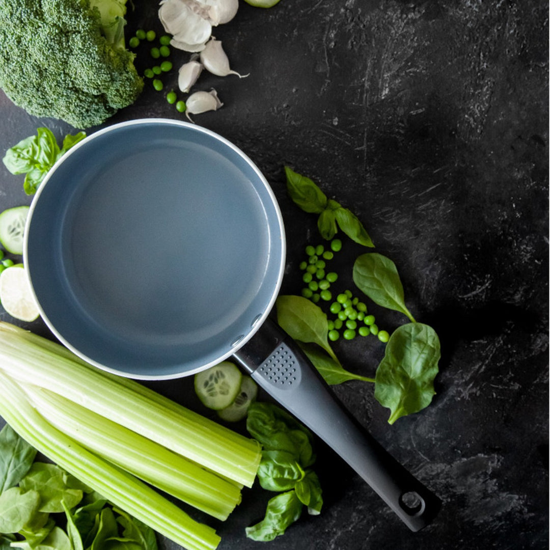 MasterClass Ceramic Non-Stick Saucepan & Lid - 2 Sizes
