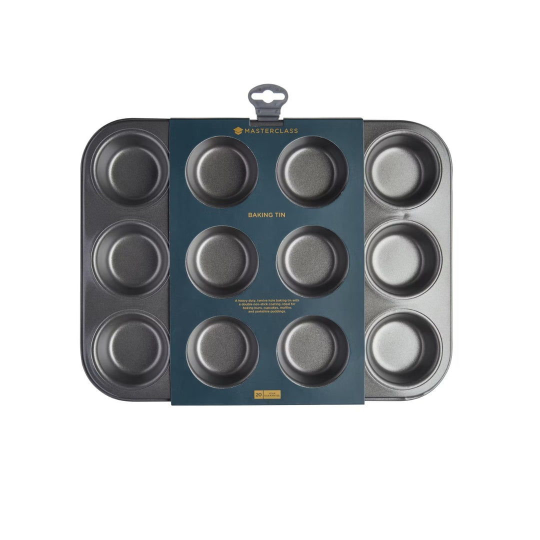 MasterClass Non-Stick Deep Baking Pan - 12 Hole