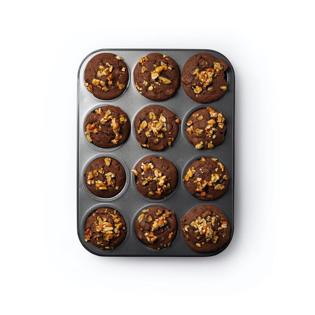 MasterClass Non-Stick Deep Baking Pan - 12 Hole