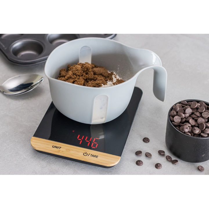 MasterClass Electronic Duo Kitchen Scales with Bamboo Detailing