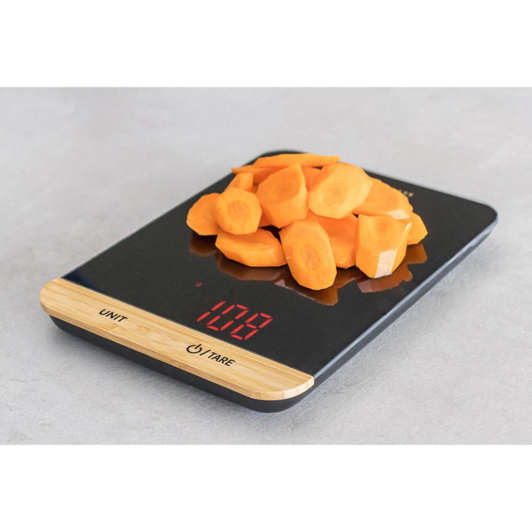 MasterClass Electronic Duo Kitchen Scales with Bamboo Detailing