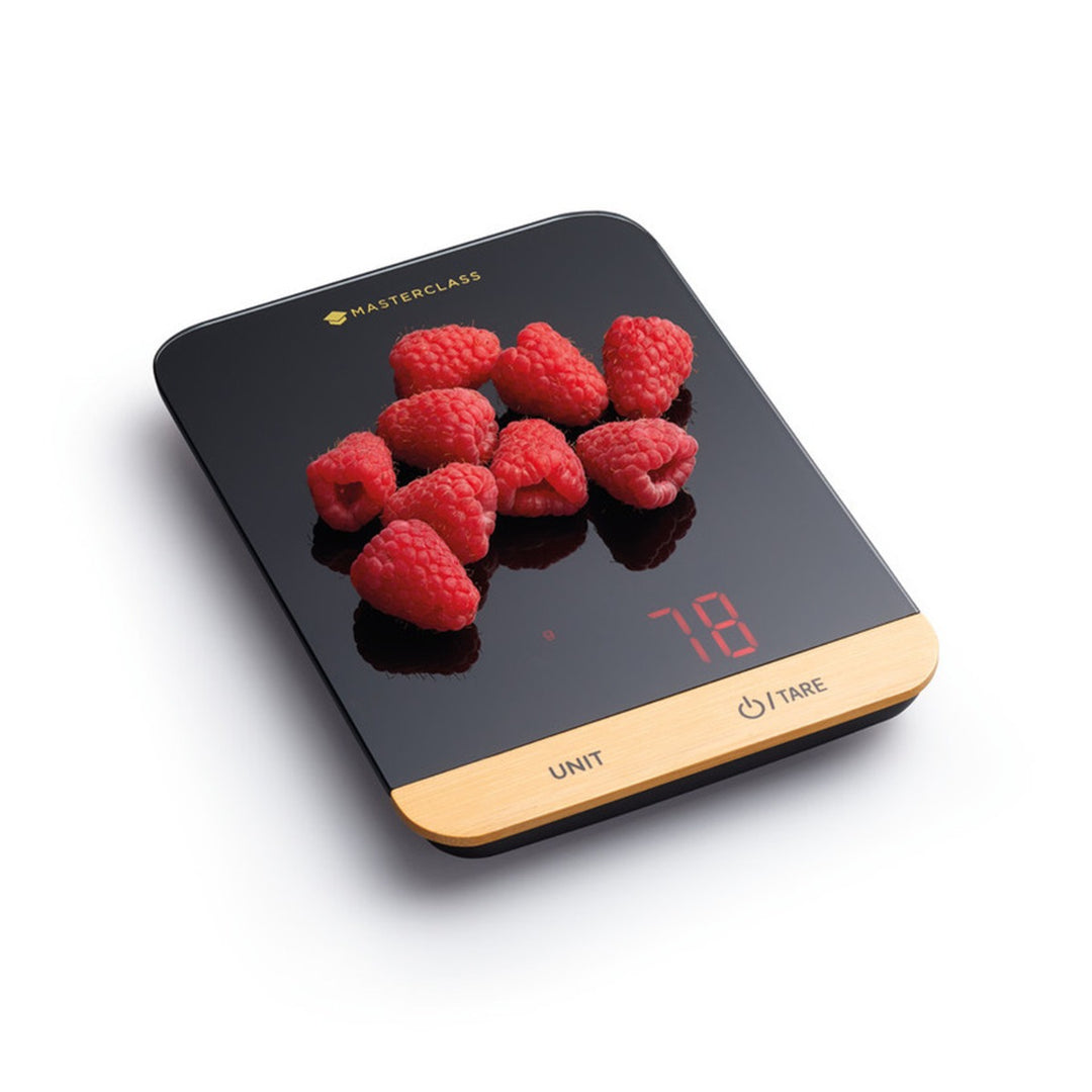 MasterClass Electronic Duo Kitchen Scales with Bamboo Detailing