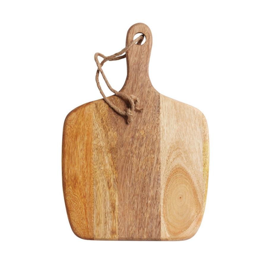 Medium-sized mango wood serving paddle board.