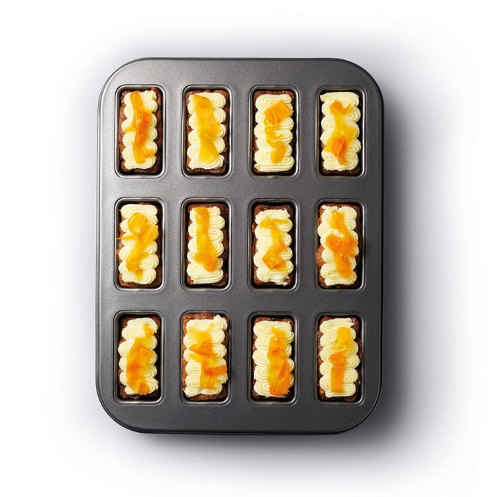 MasterClass Non-Stick Loose Base Mini Loaf Tin - 12 Hole