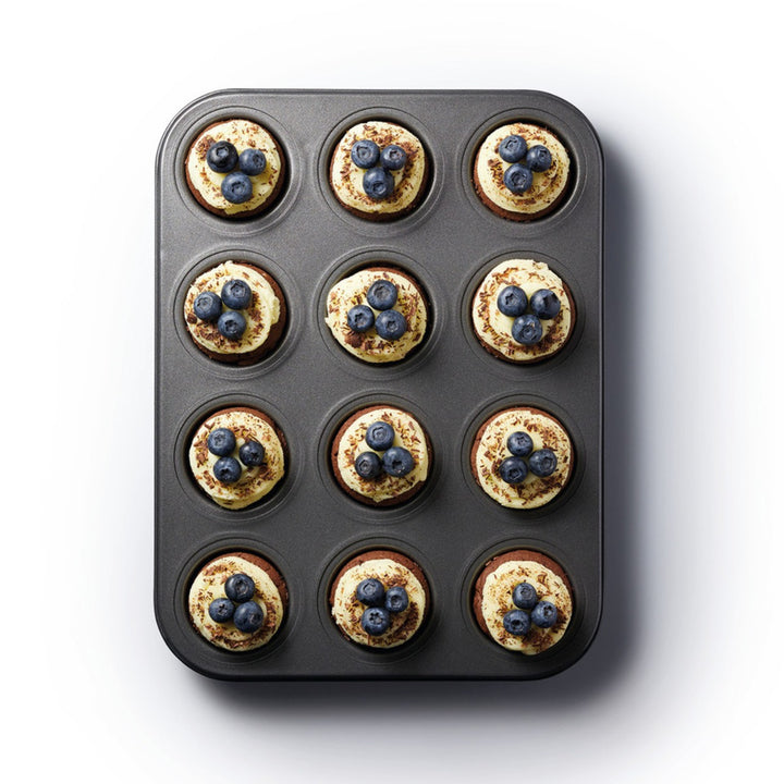 MasterClass Non-Stick Loose Base Mini Sandwich Tin - 12 Hole
