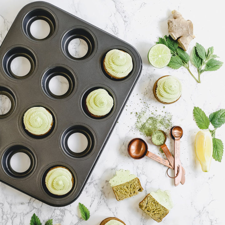 MasterClass Non-Stick Loose Base Mini Sandwich Tin - 12 Hole