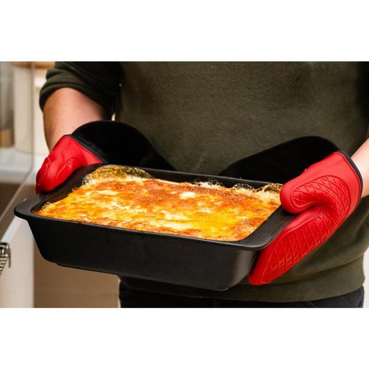 MasterClass Silicone Double Oven Glove - Red