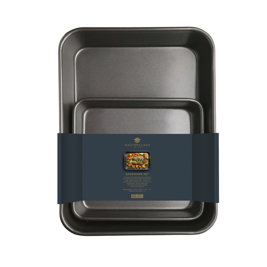 MasterClass Non Stick Roasting & Baking Pan Set