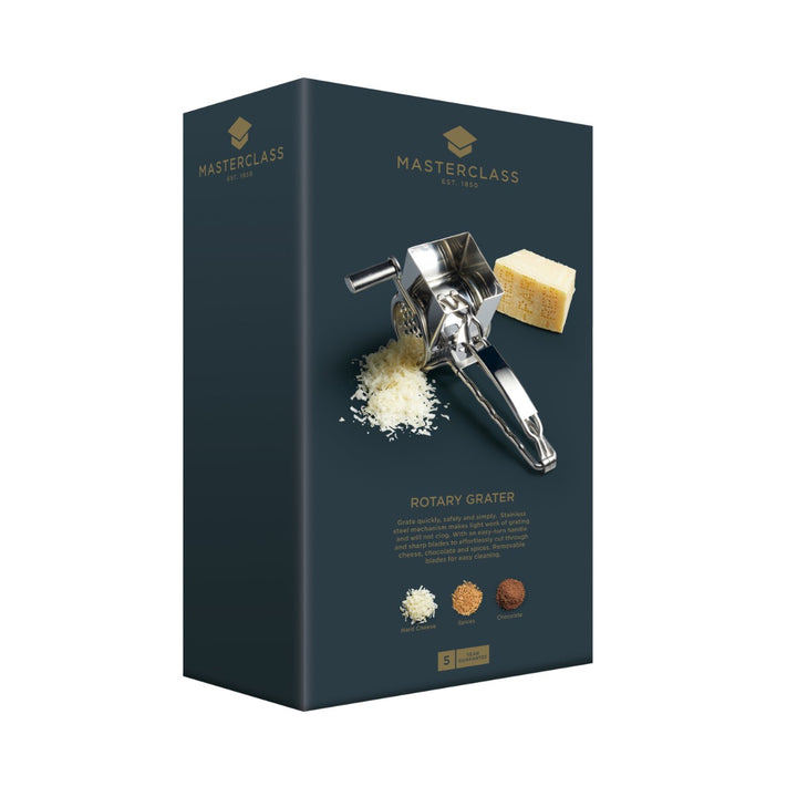 MasterClass Stainless Steel Rotary Cheese Grater