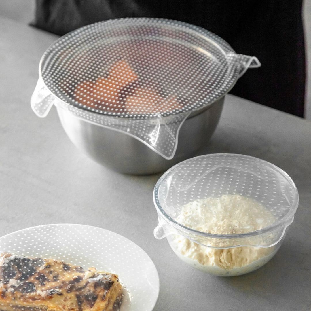 MasterClass Silicone Assorted Food Covers - Set of 4