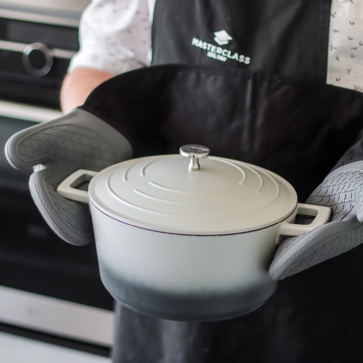 MasterClass Silicone Double Oven Glove - Grey