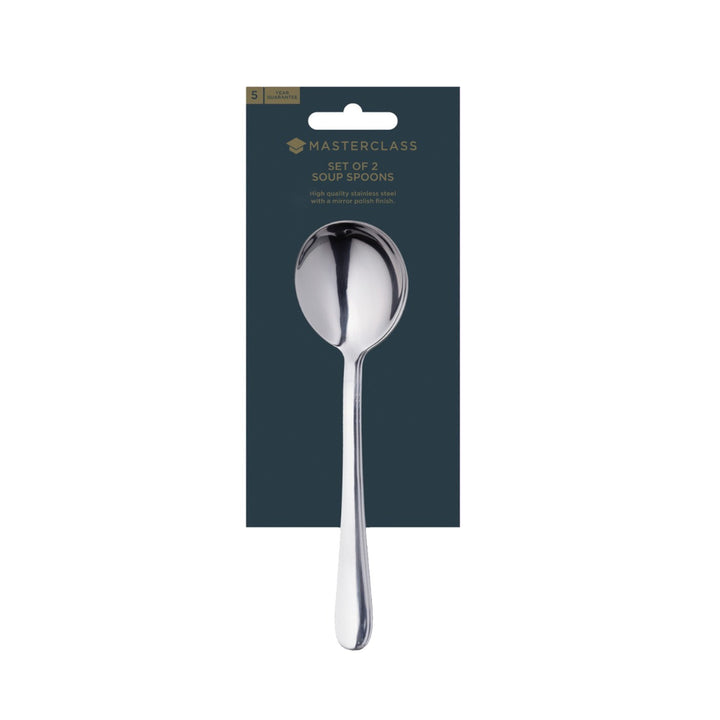 MasterClass Stainless Steel Soup Spoons