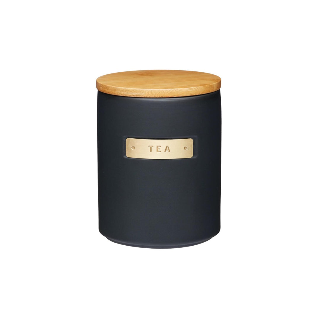 MasterClass Black & Brass Tea Canister