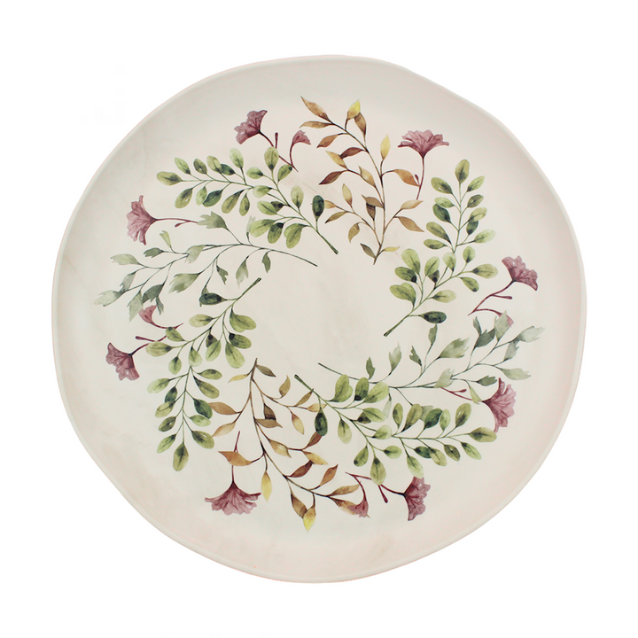Mediterranean Garden Melamine Dinnerware Set - Turf Green