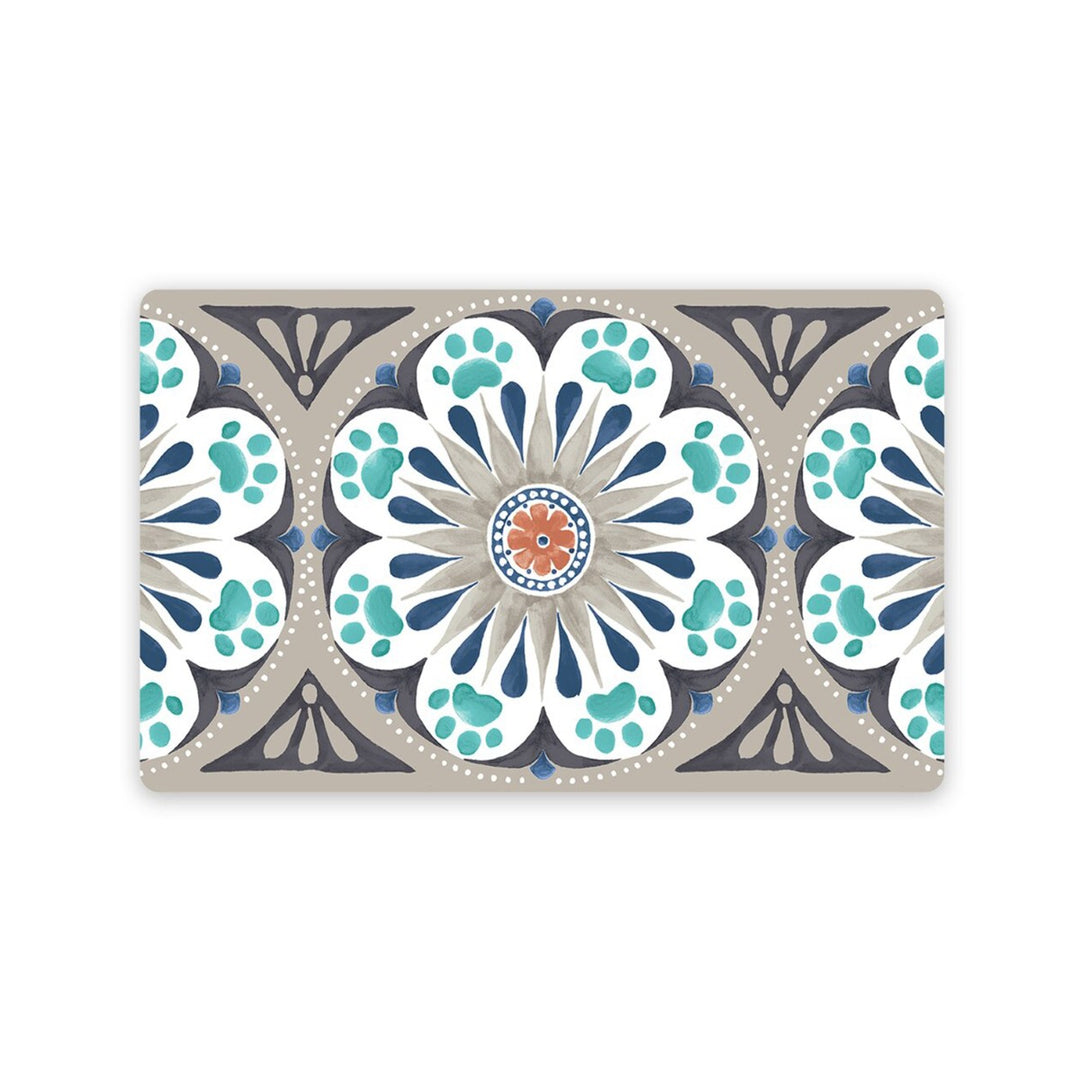 Carmel Medallion Grey Pet Placemat