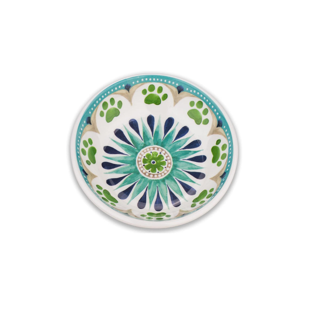 Carmel Medallion Turquoise Melamine Saucer