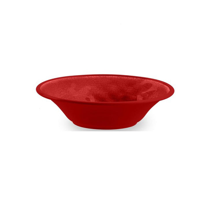 Crackle Red Melamine Dinnerware Set