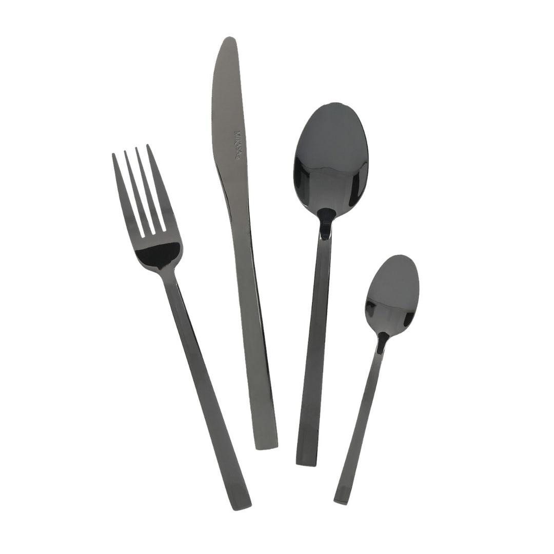 Mikasa Diseno Black Cutlery Set - 16 Piece