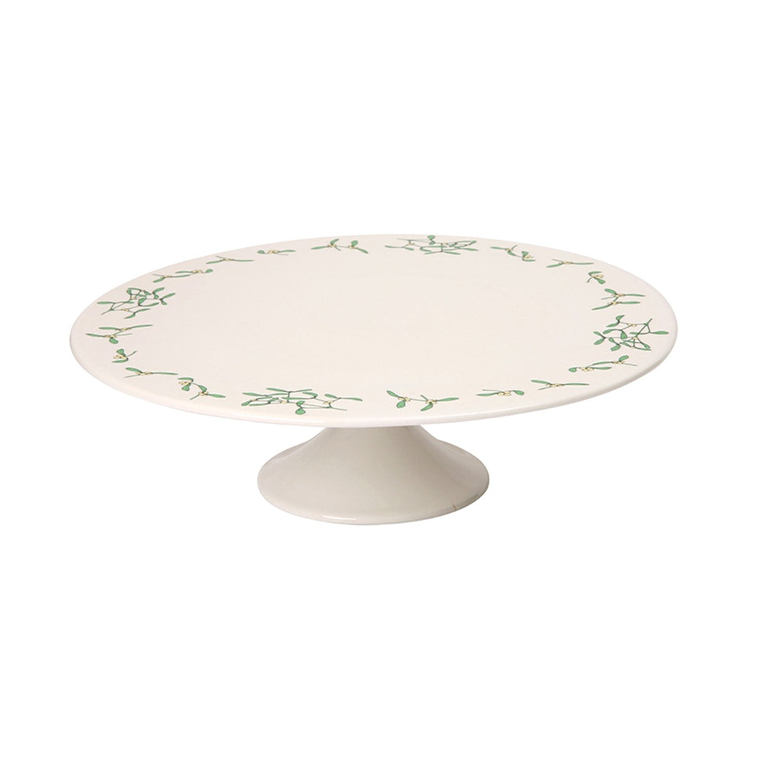 Dexam RHS Ivory Mistletoe Ceramic Cake Stand