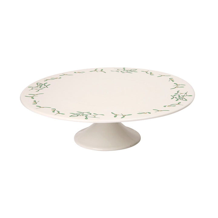 Dexam RHS Ivory Mistletoe Ceramic Cake Stand