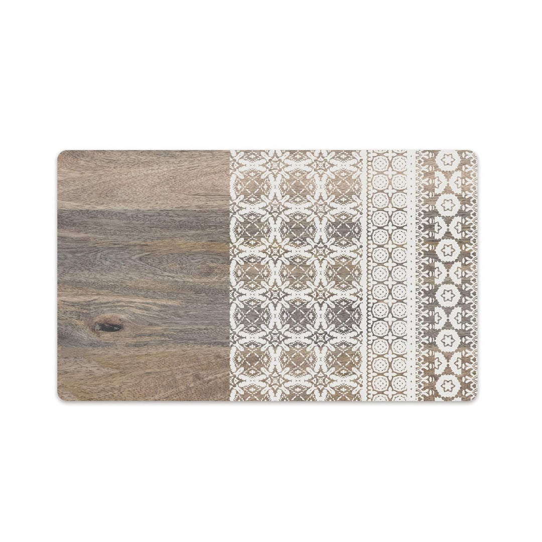 Moroccan Wood Effect Pet Placemat