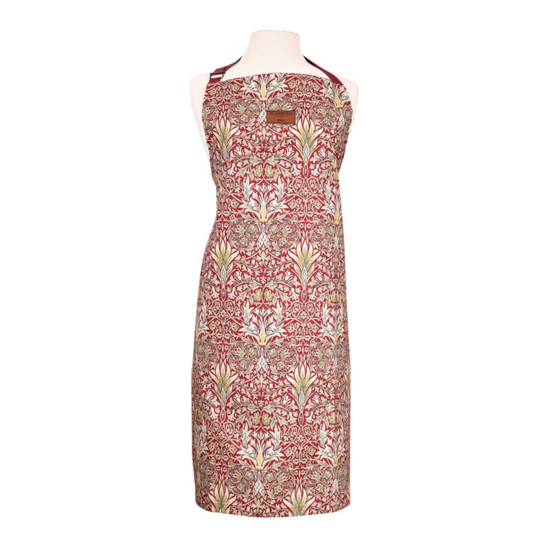 Morris & Co Snakeshead Apron - Claret
