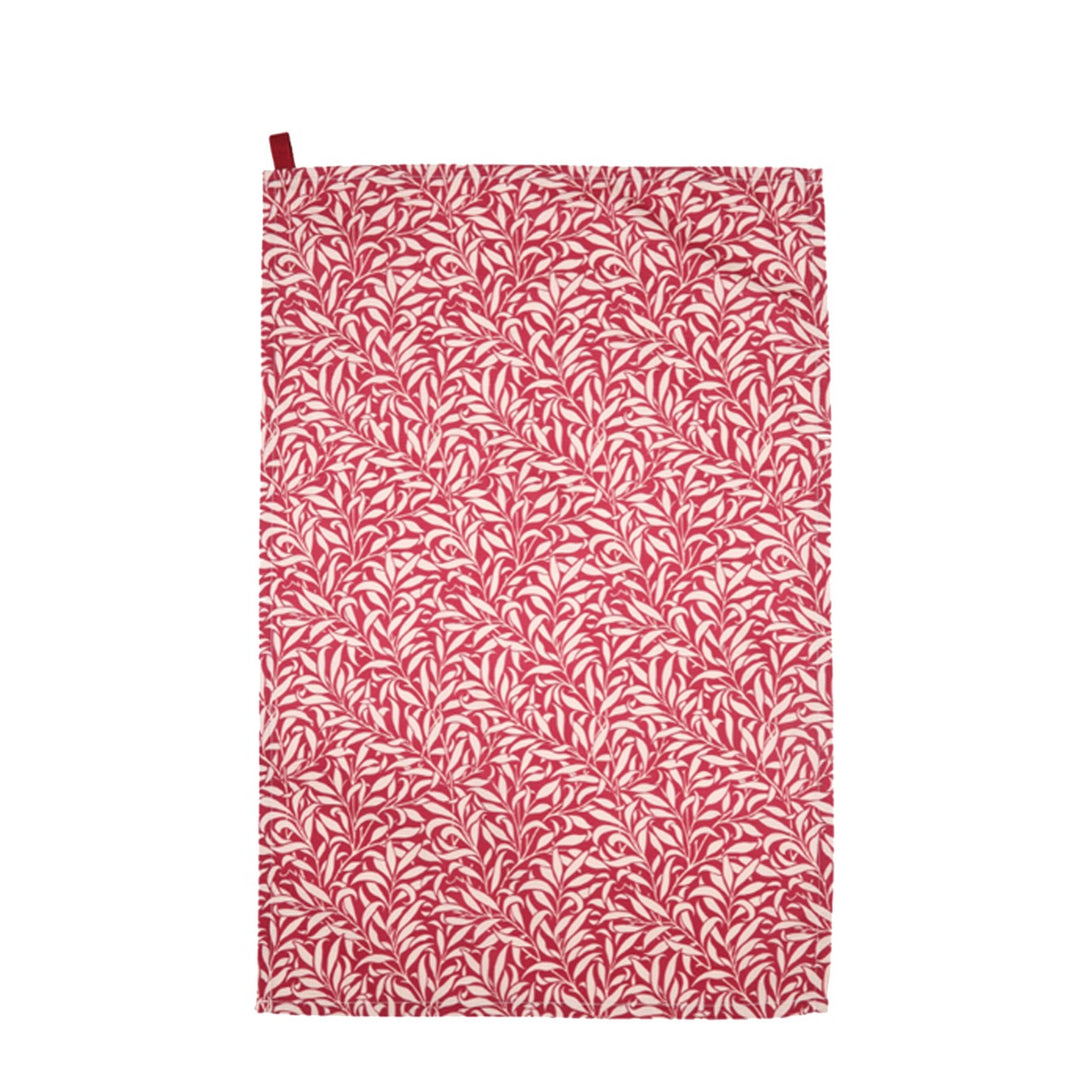 Morris & Co Snakeshead Tea Towels Set - Claret