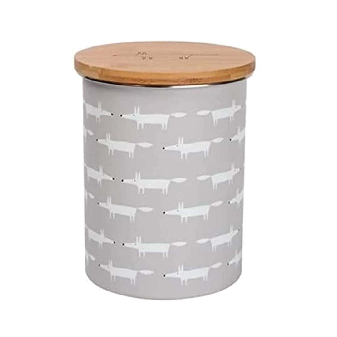 Scion Mr Fox Grey Biscuit Storage Jar