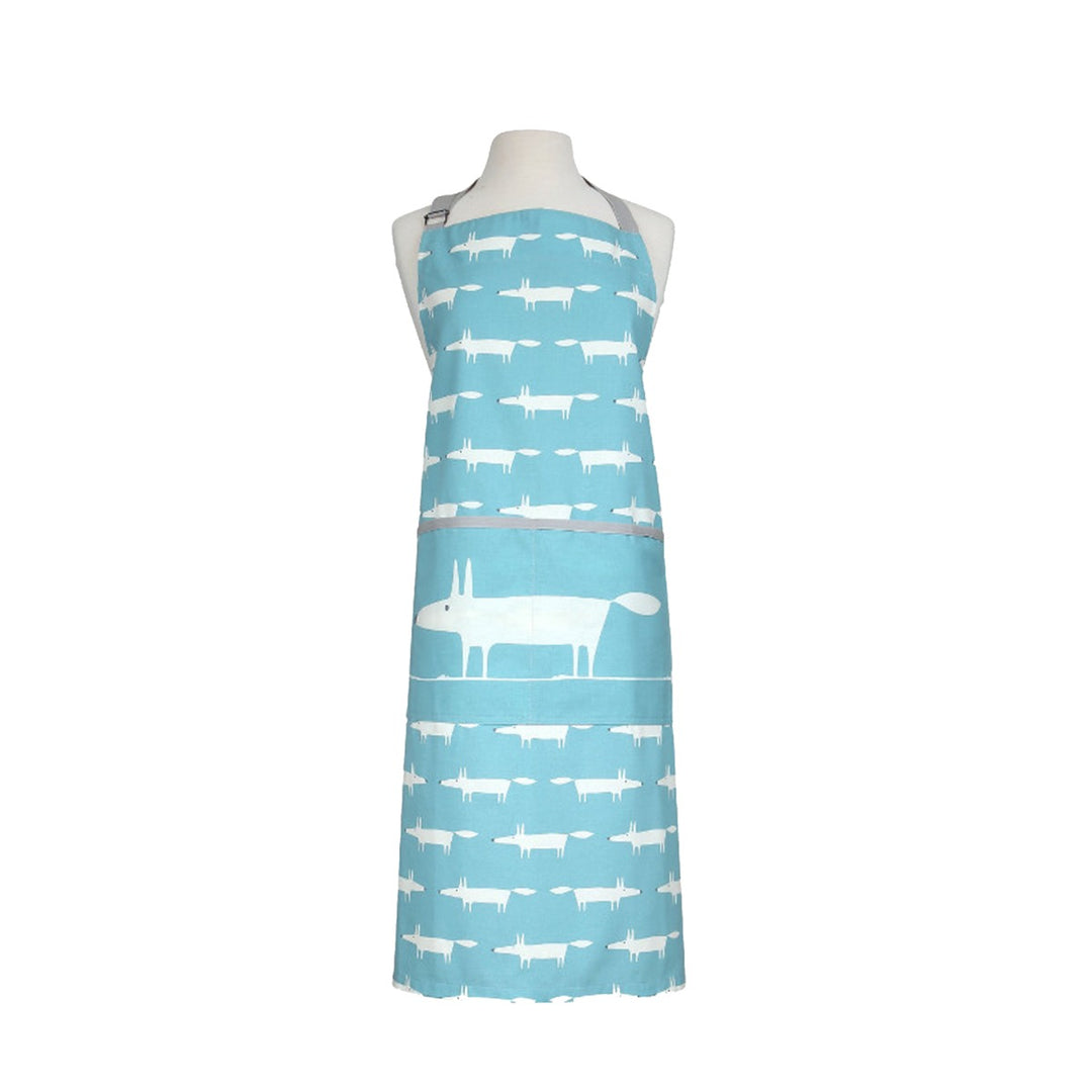 Scion Mr Fox Teal Apron