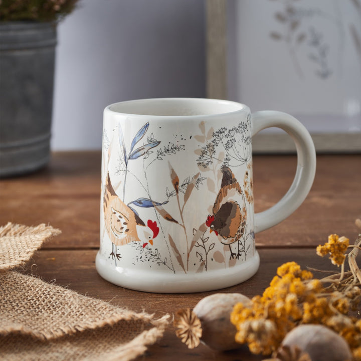 Price & Kensington Country Hens Footed Mug