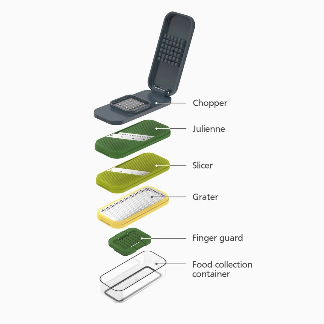  chopper and julienne cutter. The set comes with a collecting box and finger guard.