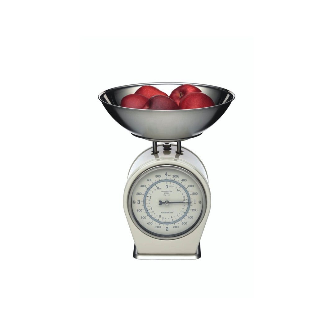 Living Nostalgia Antique Cream Mechanical Kitchen Scales