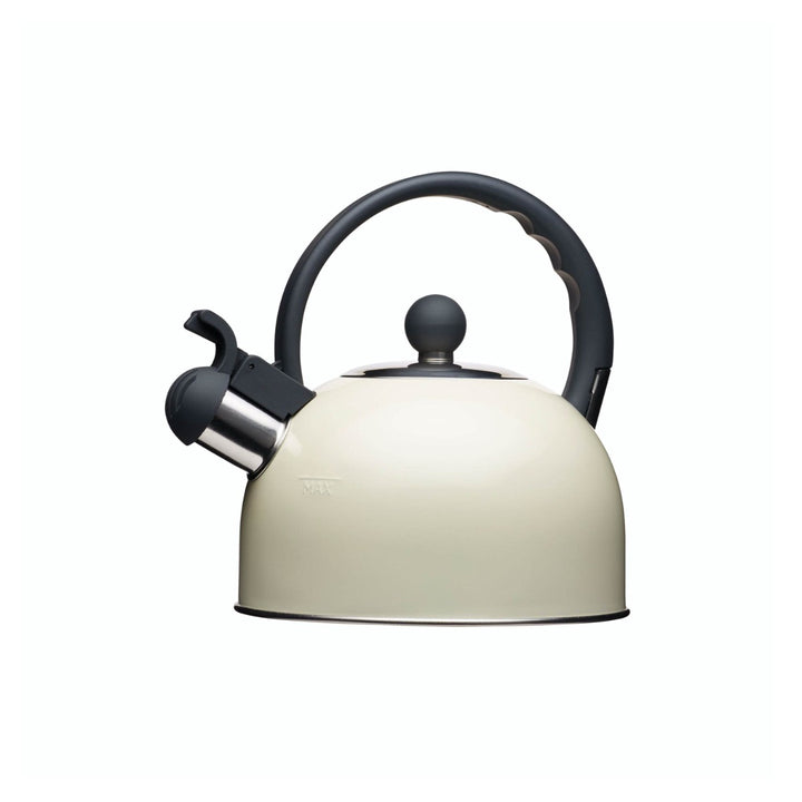 Living Nostalgia 1.4L Antique Cream Traditional Whistling Kettle