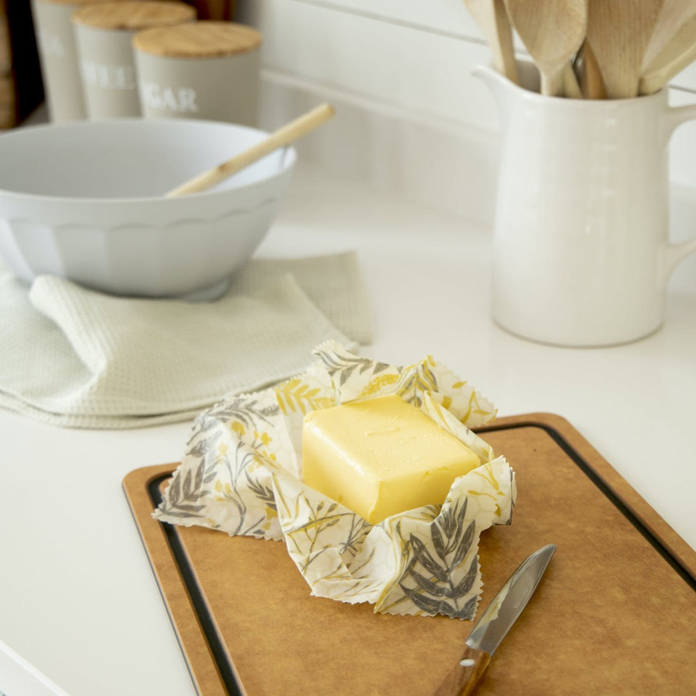 Variety of sizes of beeswax reusable food coverings
